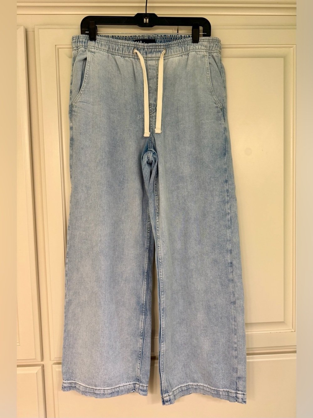 Light Blue Women’s Drawstring Denim Jeans
